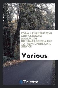 Form 1. Philippine Civil Service Board