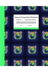 Primary Composition Notebook Grades K-2 Story Paper Journal 8 x 10 120 Pages