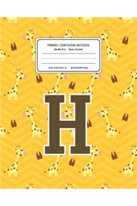 Primary Composition Notebook Grades K-2 Story Journal H