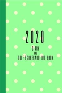 2020 Diary and Golf Scorecard Log Book