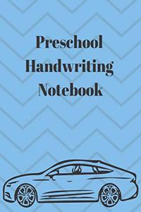 Preschool Handwriting Notebook