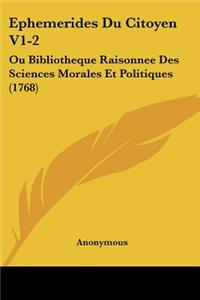 Ephemerides Du Citoyen V1-2