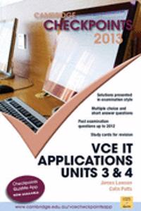 Cambridge Checkpoints Vce It Applications 2013