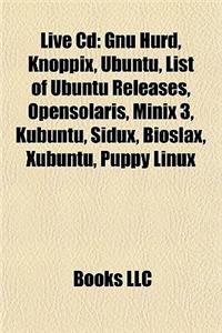 Live CD: Gnu Hurd, Knoppix, Ubuntu, List of Ubuntu Releases, Opensolaris, Minix 3, Kubuntu, Sidux, Bioslax, Xubuntu, Puppy Linu