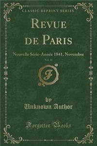 Revue de Paris, Vol. 11