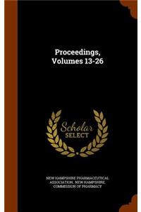 Proceedings, Volumes 13-26