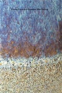 Website Password Organizer Blue Pattern