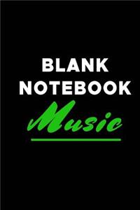 Blank Notebook Music