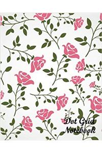 Dot Grid Notebook Flower Wallpaper No.3