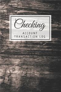 Checking Account Transaction Log