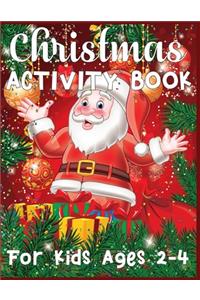 Christmas Activity Book For Kids Ages 2-4