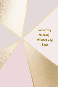 Secretary Meeting Minutes Log Book
