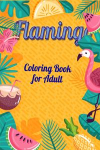 Flamingo Coloring Book for Adult