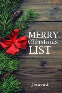 Merry Christmas List Journal