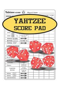 Yahtzee Score Pad