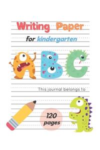 Writing Paper For Kindergarten