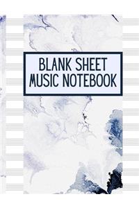 Blank Sheet Music Notebook