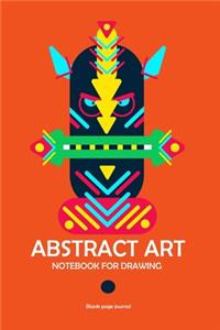 Abstract art notebook for drawing