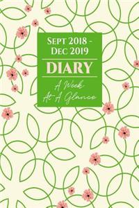 Sept 2018 Dec 2019 Diary a Week at a Glance