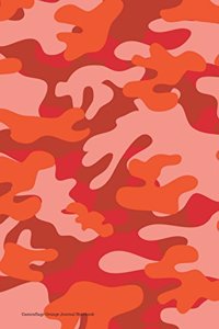 Camouflage Orange Journal Notebook
