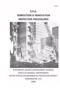 EPA Demolition and Renovation Inspection Procedures (S22)