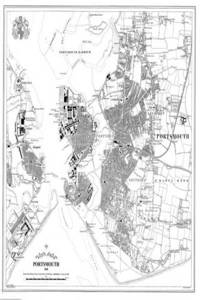 Portsmouth 1858 Heritage Cartography Victorian Town Map