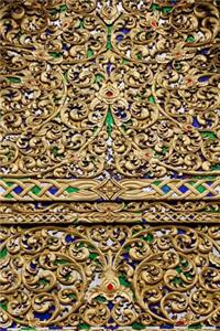 An Ornate Gold Fence in Thailand Journal