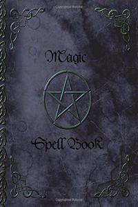 Magic Spell Book: of Shadows or Grimoire Gifts (90 blank attractive spells records & more in a large soft covered notebook; it is from our Pentacle in Black range)