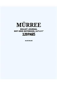 Murree Bullet Journal, Alice Blue, Dot Grid Notebook, 8.5