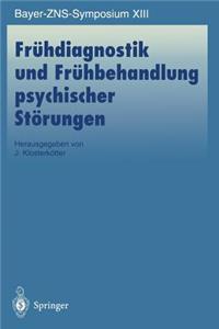 Frühdiagnostik Und Frühbehandlung Psychischer Störungen