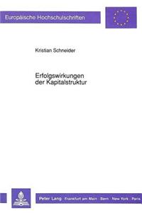Erfolgswirkungen Der Kapitalstruktur