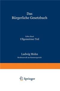 Das Bürgerliche Gesetzbuch