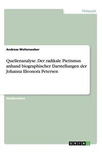 Quellenanalyse. Der radikale Pietismus anhand biographischer Darstellungen der Johanna Eleonora Petersen