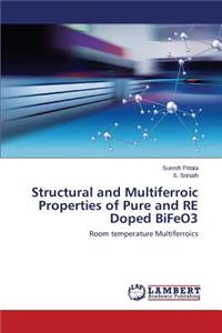 Structural and Multiferroic Properties of Pure and Re Doped Bifeo3