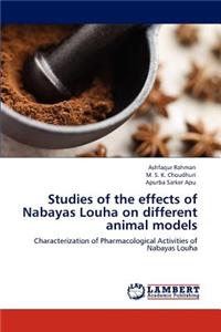 Studies of the Effects of Nabayas Louha on Different Animal Models