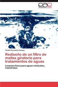 Rediseño de un filtro de mallas giratorio para tratamientos de aguas