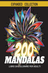 200 Mandalas Libro da colorare per adulti