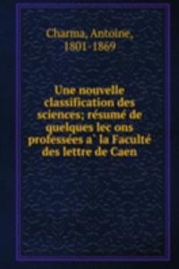 Une nouvelle classification des sciences