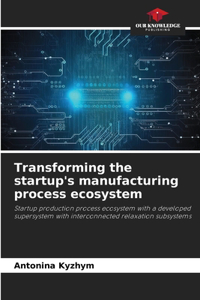 Transforming the startup's manufacturing process ecosystem