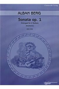 Alban Berg: Sonata Opus 1