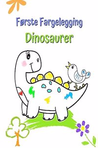 Første Fargelegging Dinosaurer