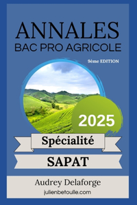 Annales bac pro agricole Services aux Personnes et aux Territoires 2025