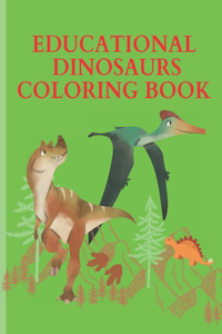 Educational Dinosaurs Coloring book