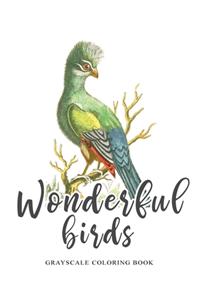 Wonderful Birds, Grayscale coloring book