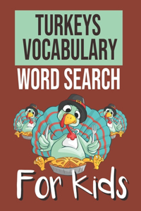 Turkeys Vocabulary Word Search for Kids