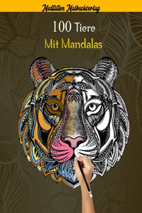 100 Tiere mit Mandalas