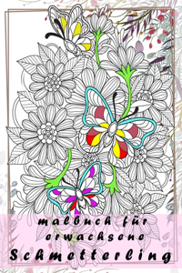 malbuch für erwachsene Schmetterling