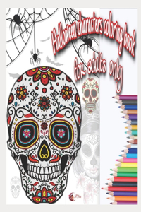 halloween chracters coloring book for aduts only