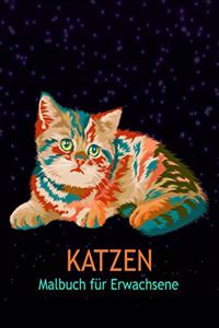 Katzen Malbuch für Erwachsene