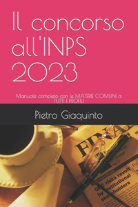 concorso all'INPS 2023